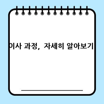 이사 과정,  자세히 알아보기