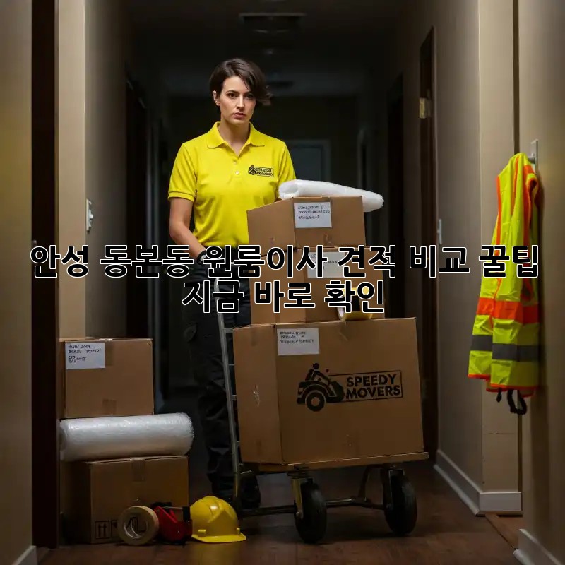 안성 동본동 원룸이사 견적 비교 꿀팁🍯 지금 바로 확인!