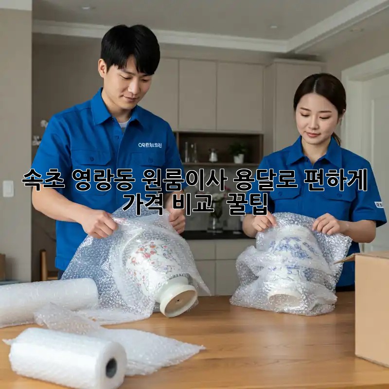 속초 영랑동 원룸이사, 용달로 편하게! 가격 비교 & 꿀팁