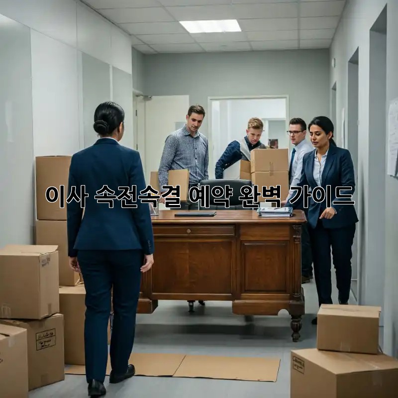 이사, 속전속결 예약 완벽 가이드!