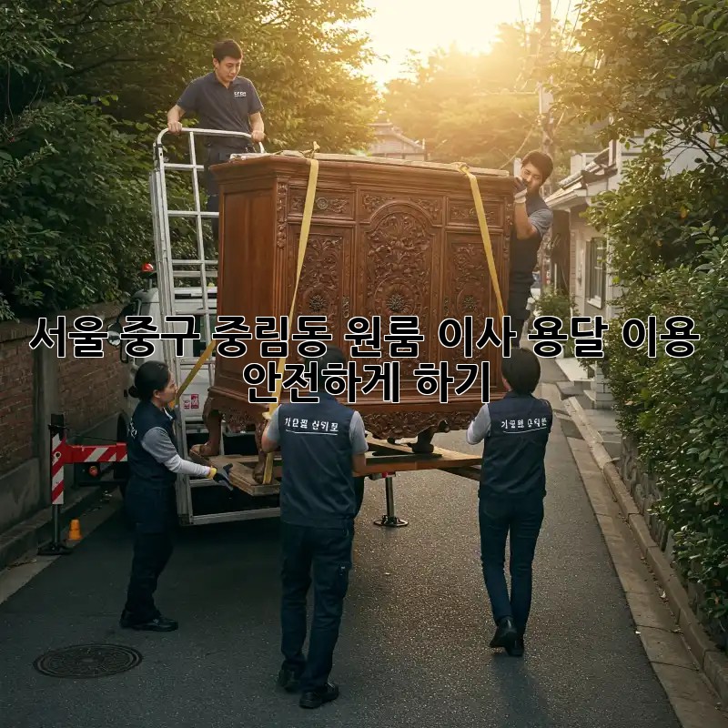 서울 중구 중림동 원룸 이사, 용달 이용 안전하게 하기!