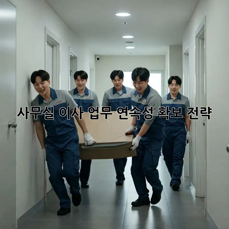사무실 이사, 업무 연속성 확보 전략