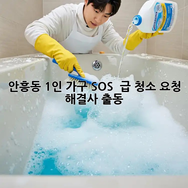 안흥동 1인 가구 SOS! 🚨 급 청소 요청 해결사 출동!