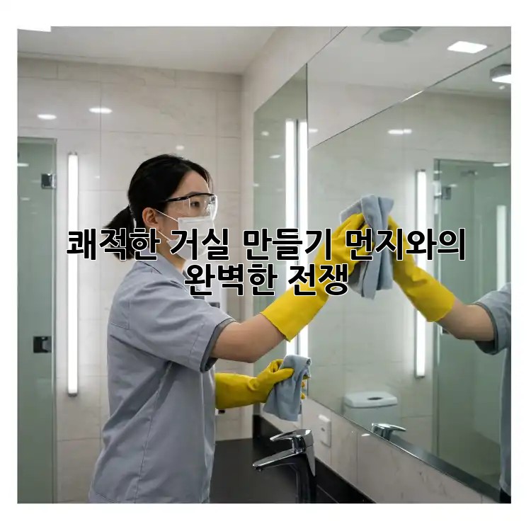 쾌적한 거실 만들기: 먼지와의 완벽한 전쟁!