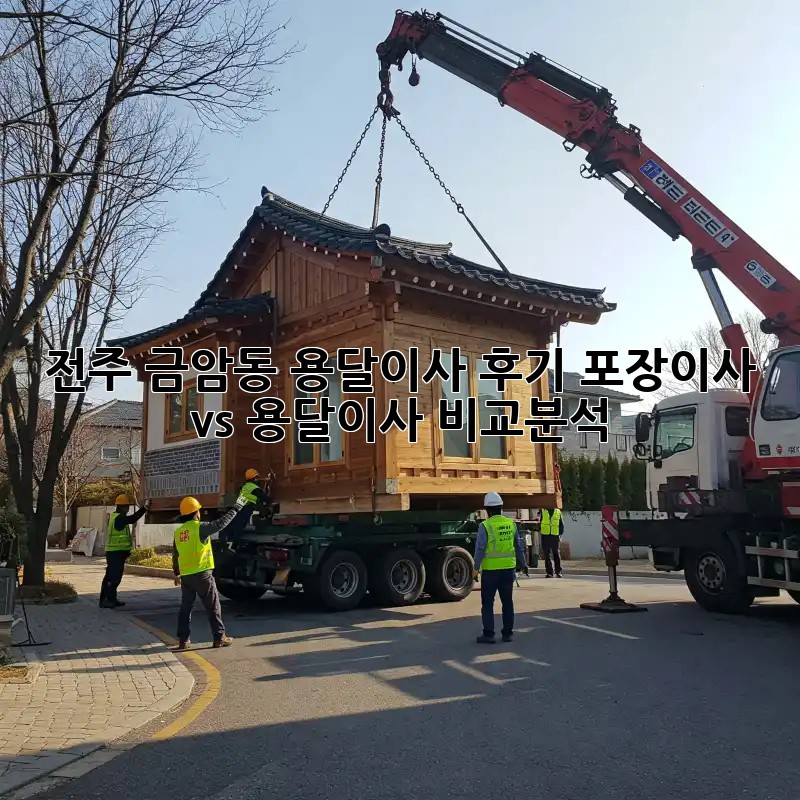 전주 금암동 용달이사 후기: 포장이사 vs 용달이사 비교분석