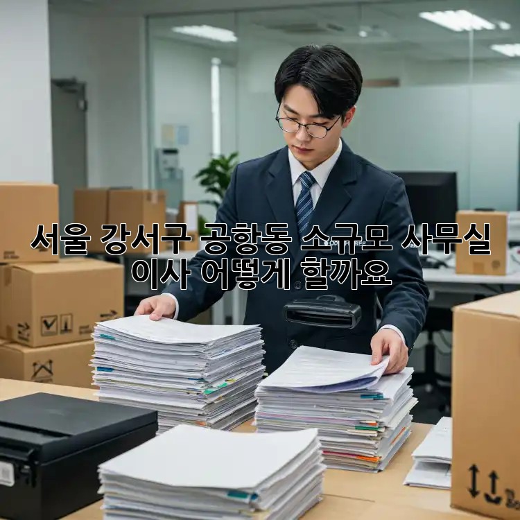 서울 강서구 공항동 소규모 사무실 이사, 어떻게 할까요?