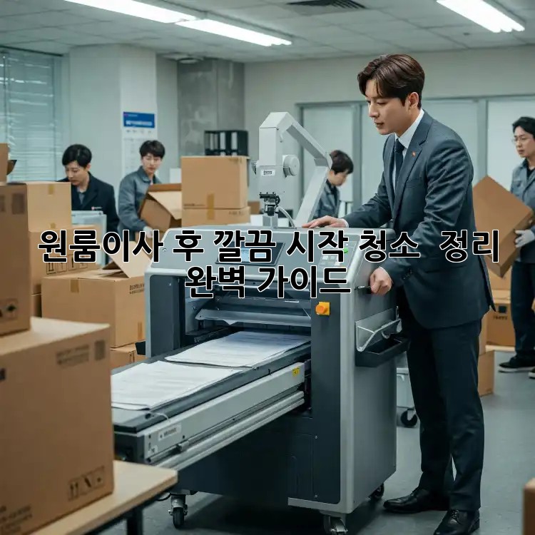 원룸이사 후 깔끔 시작! 청소 & 정리 완벽 가이드 🏡