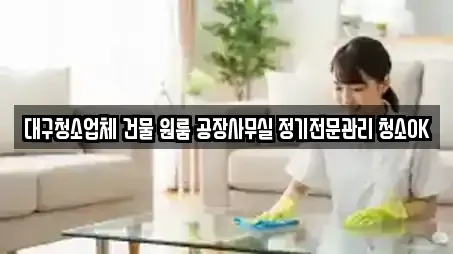 수성구 수성동2가 상가청소 인기 업체 10곳