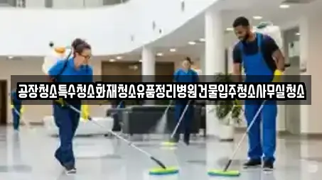 공장청소특수청소화재청소유품정리병원건물입주청소사무실청소