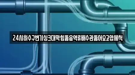 24시하수구변기싱크대막힘뚫음역류배수관뚫어요고압세척