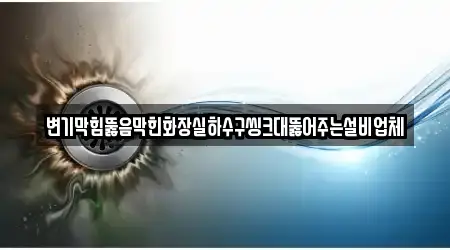 변기막힘뚫음막힌화장실하수구씽크대뚫어주는설비업체