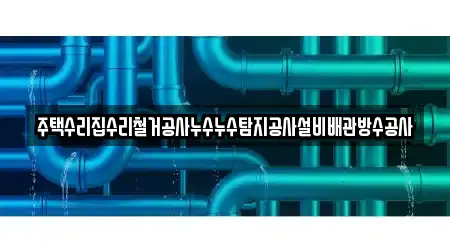 주택수리집수리철거공사누수누수탐지공사설비배관방수공사