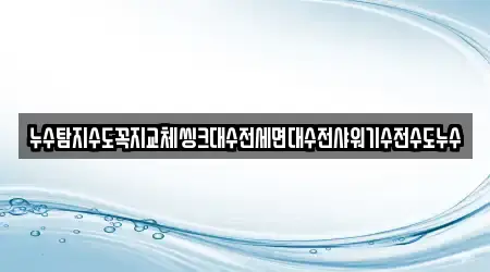누수탐지수도꼭지교체씽크대수전세면대수전샤워기수전수도누수