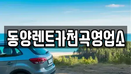 강원 동해시 구미동 렌트카 전문 동양렌트카천곡영업소