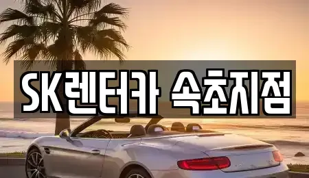 강원 속초시 조양동 렌트카 전문 SK렌터카 속초지점