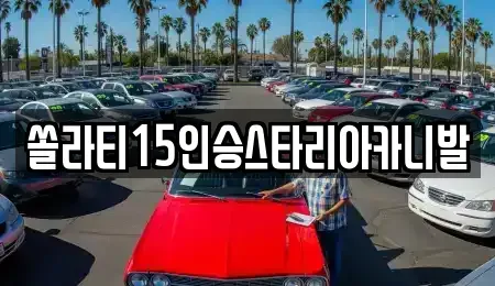강원 원주시 원동 렌트카 전문 쏠라티15인승스타리아카니발
