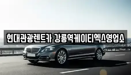 강원특별자치도 강릉시 내곡동 렌트카 전문 현대관광렌트카 강릉역케이티엑스영업소