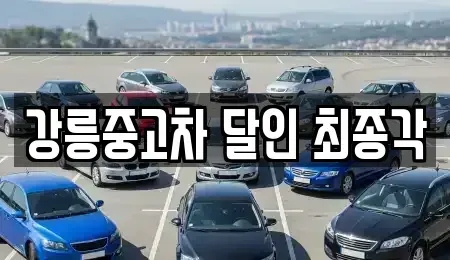 강원특별자치도 강릉시 성남동 중고차매매 전문 강릉중고차 달인 최종각