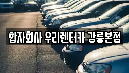 강원특별자치도 강릉시 포남동 렌트카 전문 합자회사 우리렌터카 강릉본점