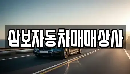 강원특별자치도 동해시 지가동 중고차매매 전문 삼보자동차매매상사