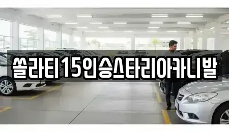 강원특별자치도 원주시 부론면 렌트카 전문 쏠라티15인승스타리아카니발