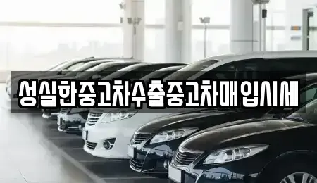 강원특별자치도 원주시 중고차매입 전문 성실한중고차수출중고차매입시세