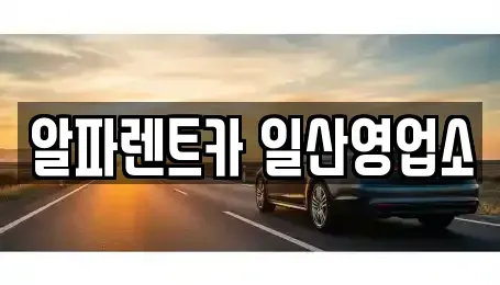경기 고양시 일산동구 백석동 렌트카 전문 알파렌트카 일산영업소