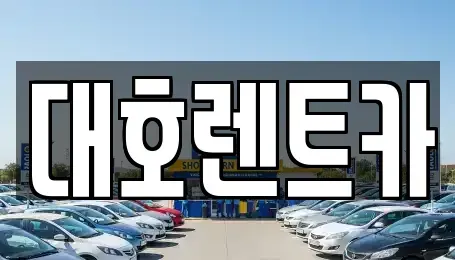 경기 안성시 신소현동 렌트카 전문 대호렌트카