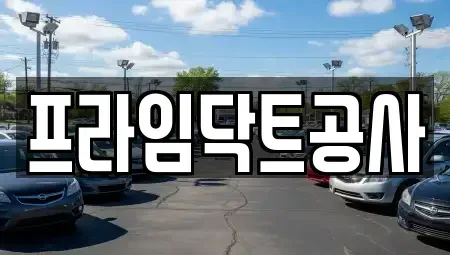 경기 안성시 신소현동 중고차 전문 프라임닥트공사