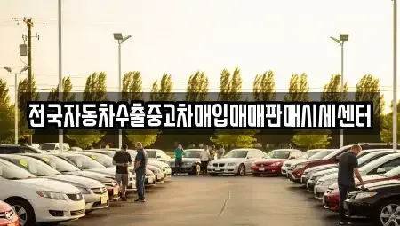 경기 안성시 신소현동 중고차매입 전문 전국자동차수출중고차매입매매판매시세센터
