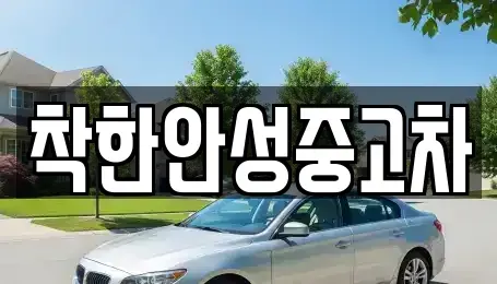 경기 안성시 중고차매매 전문 착한안성중고차