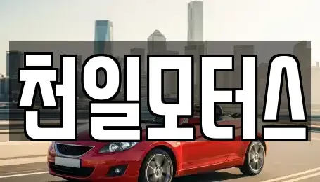 경기 안양시 만안구 중고차매매 전문 천일모터스