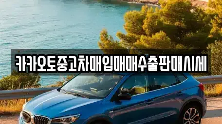 경기 안양시 만안구 중고차매입 전문 카카오토중고차매입매매수출판매시세