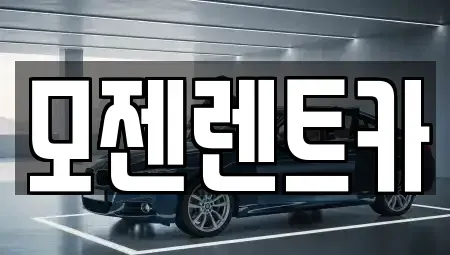 경기 의정부시 의정부동 장기렌트카 전문 모젠렌트카
