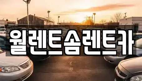 경기 이천시 증포동 렌트카 전문 월렌트솜렌트카