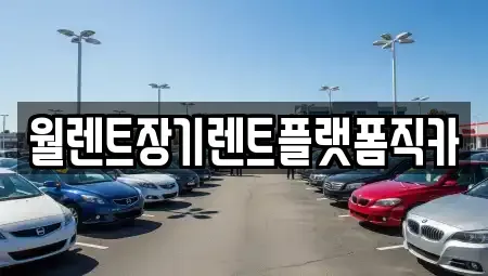 경기 이천시 증포동 렌트카 전문 월렌트장기렌트플랫폼직카