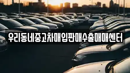 경기 평택시 용이동 중고차 전문 우리동네중고차매입판매수출매매센터