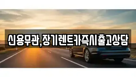 경기 하남시 감북동 장기렌트카 전문 신용무관,장기렌트카즉시출고상담
