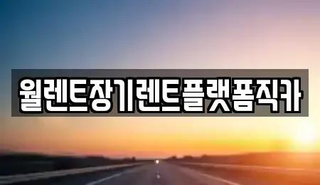 경기 화성시 병점동 장기렌트카 전문 월렌트장기렌트플랫폼직카