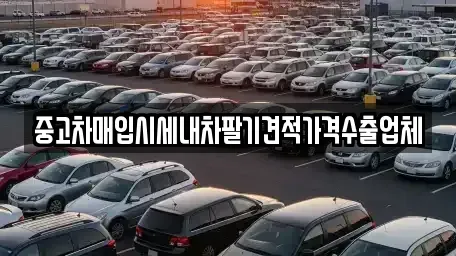 경기 화성시 진안동 중고차매매 전문 중고차매입시세내차팔기견적가격수출업체