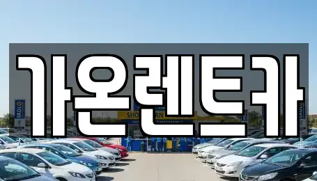 경기도 고양시 일산서구 렌트카 전문 가온렌트카