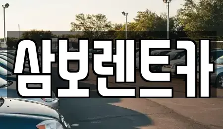 경기도 구리시 인창동 렌트카 전문 삼보렌트카