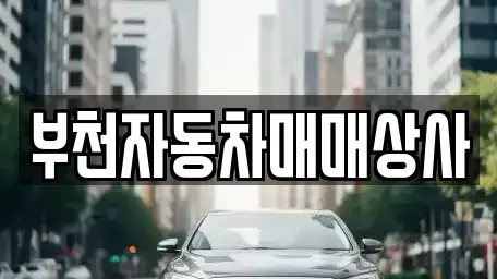 경기도 부천시 소사구 괴안동 중고차매매 전문 부천자동차매매상사
