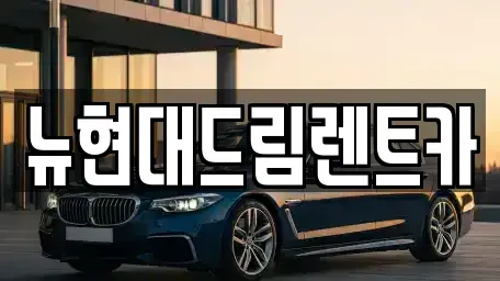 경기도 시흥시 포동 렌트카 전문 뉴현대드림렌트카