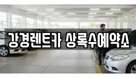 경기도 안산시 상록구 본오동 렌트카 전문 강경렌트카 상록수예약소
