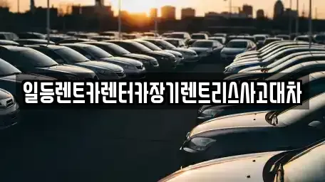 경기도 안산시 상록구 본오동 장기렌트카 전문 일등렌트카렌터카장기렌트리스사고대차