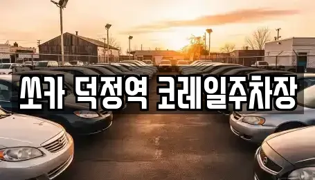 경기도 양주시 덕정동 렌트카 전문 쏘카 덕정역 코레일주차장