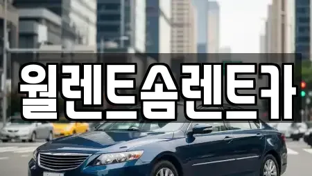 경기도 파주시 산남동 렌트카 전문 월렌트솜렌트카