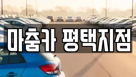 경기도 평택시 고덕면 렌트카 전문 마춤카 평택지점
