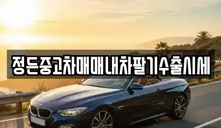 경기도 포천시 영북면 중고차매매 전문 정든중고차매매내차팔기수출시세